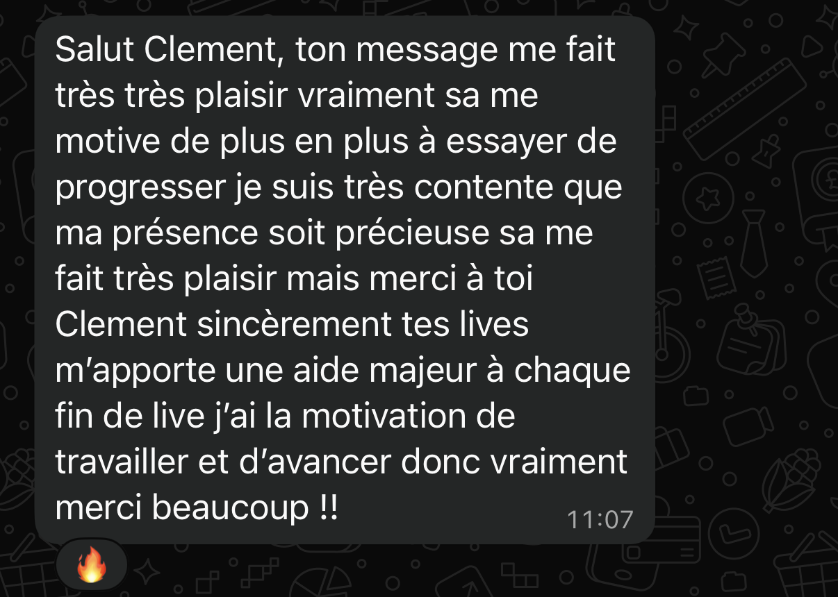 Chaima : la motivation des ateliers